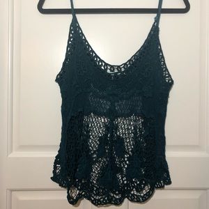 Kimchi Blue (UO) Teal Lace Tank Top